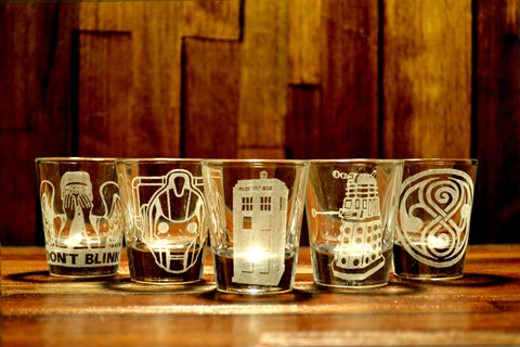 Doctor Who Shot Glass Set of 5