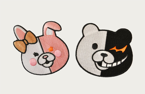 Monobear and Monomi Patches (Dangan Ronpa)