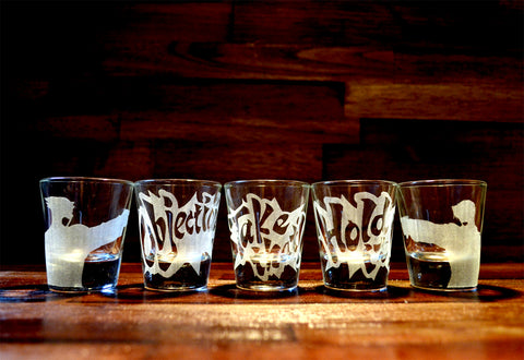 Phoenix Wright: Ace Attorney Shot Glass Set of 5